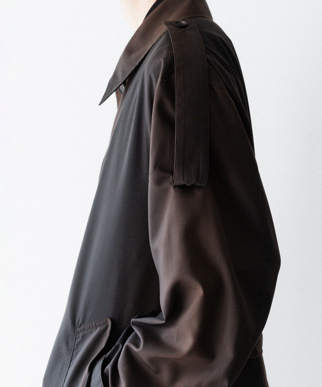SUBLATIONS-サブレーションズのKIVULI PRINT LIGHT WEIGHT COATのDARK BROWN公式通販サイトsession福岡セレクトショップ