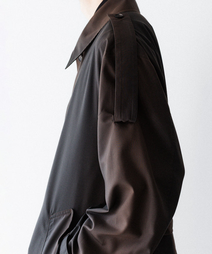 SUBLATIONS-サブレーションズのKIVULI PRINT LIGHT WEIGHT COATのDARK BROWN公式通販サイトsession福岡セレクトショップ