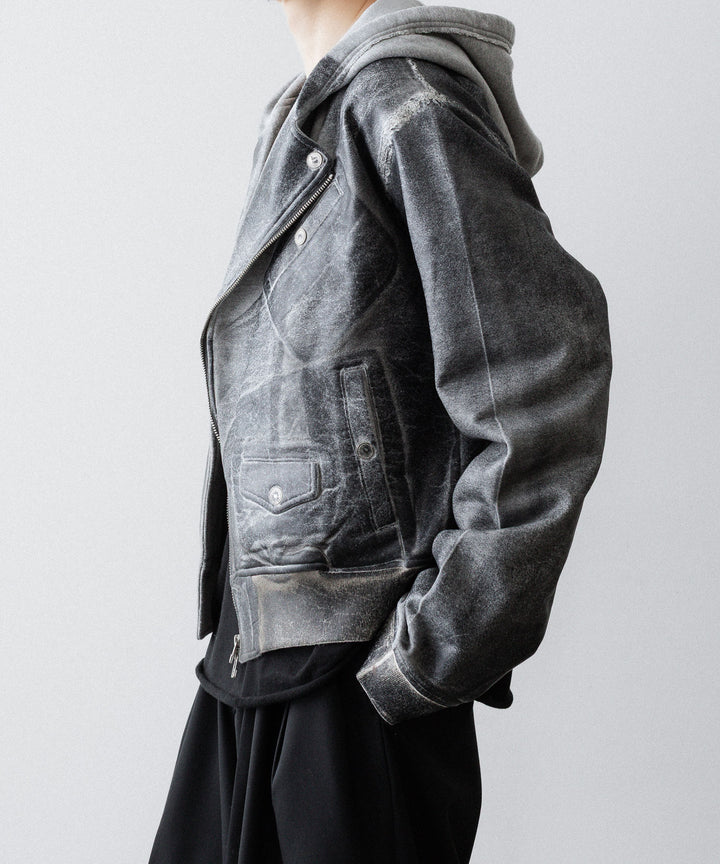 SUBLATIONS サブレーションズのCRACKING COATED RIDERS PARKAのHEATHER GRAY BASE 公式通販サイトsession福岡セレクトショップ