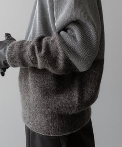 ssstein(シュタイン)の24AWコレクション MOHAIR GLITTER KNIT COMBINATION LS - GREIGE 公式通販サイトsession福岡セレクトショップ