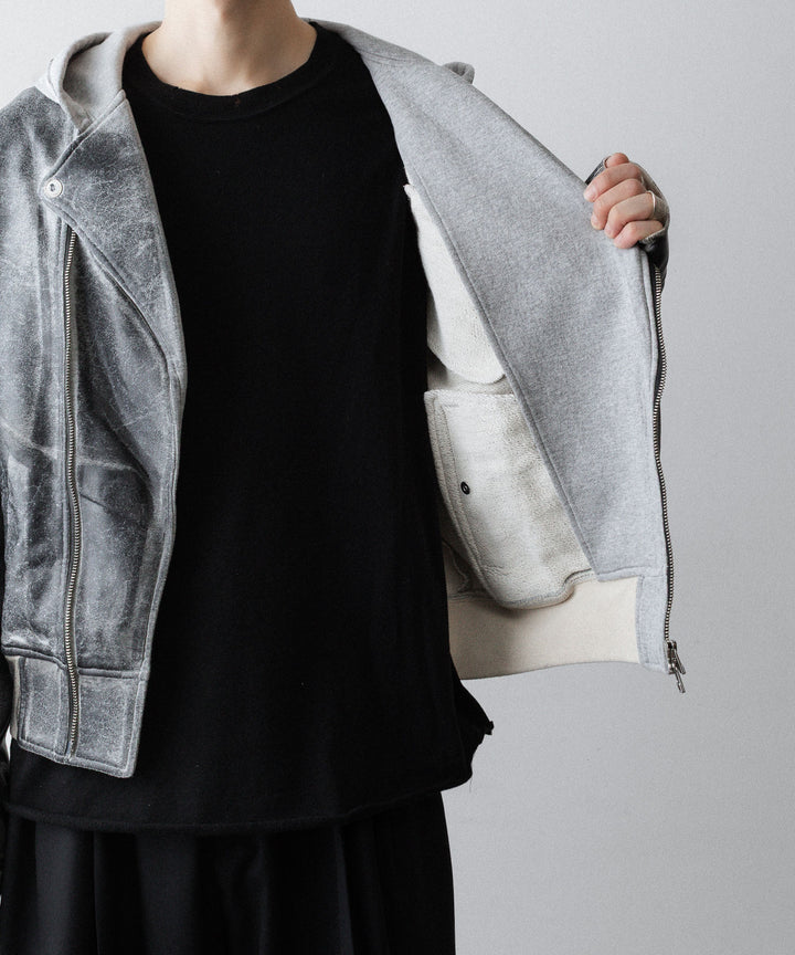 SUBLATIONS サブレーションズのCRACKING COATED RIDERS PARKAのHEATHER GRAY BASE 公式通販サイトsession福岡セレクトショップ