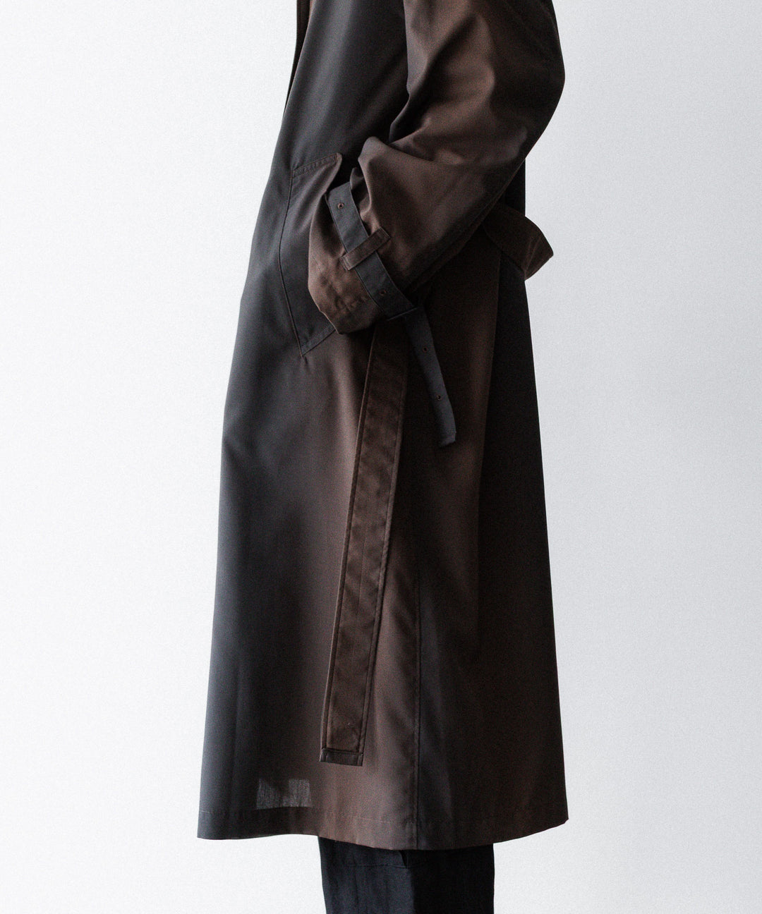 SUBLATIONS-サブレーションズのKIVULI PRINT LIGHT WEIGHT COATのDARK BROWN公式通販サイトsession福岡セレクトショップ
