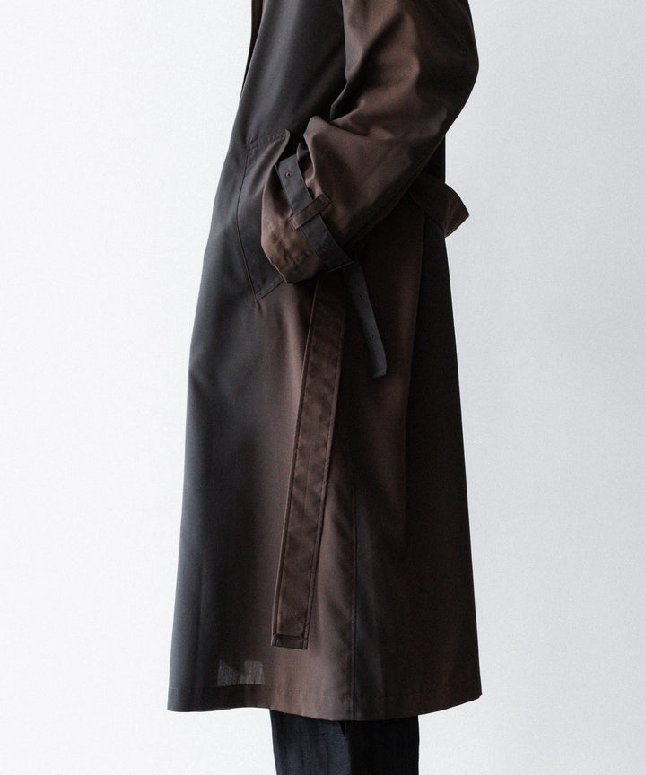 SUBLATIONS-サブレーションズのKIVULI PRINT LIGHT WEIGHT COATのDARK BROWN公式通販サイトsession福岡セレクトショップ
