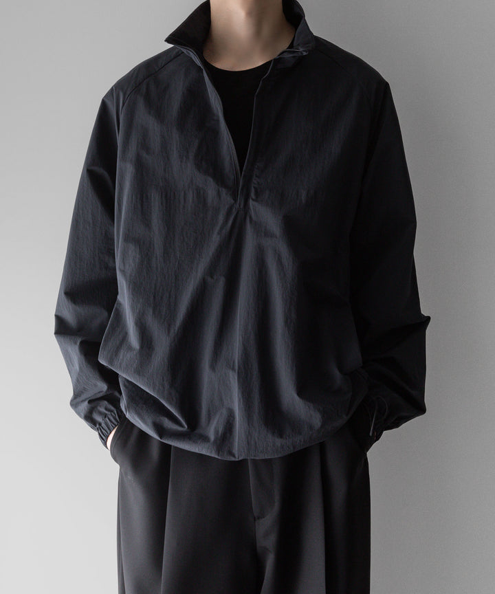 【stein】ssstein シュタインのWINDPROOF NYLON HALF ZIP PULLOVERのBLACK 公式通販サイトsession福岡セレクトショップ