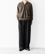 画像をギャラリービューアに読み込む, 【ssstein】 VIS/LI/RA TWILL EASY LONG WIDE TROUSERS - BLACK
