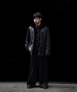 画像をギャラリービューアに読み込む, ssstein(シュタイン)のCUT-OFF MOUTON JACKET - BLACKの公式通販サイトsession福岡セレクトショップ
