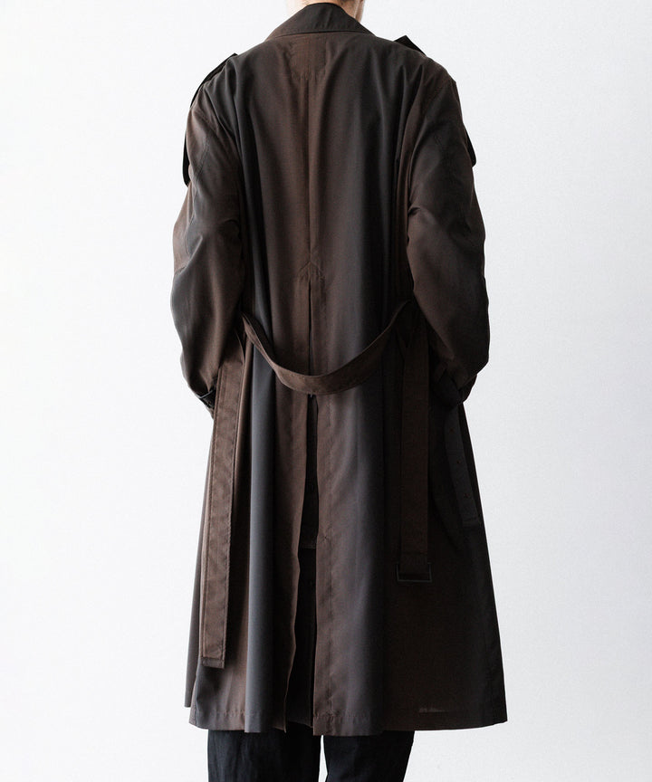 SUBLATIONS-サブレーションズのKIVULI PRINT LIGHT WEIGHT COATのDARK BROWN公式通販サイトsession福岡セレクトショップ