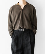 画像をギャラリービューアに読み込む, ssstein(シュタイン)のSLUB COTTON KNIT SKIPPER LS - KHAKIの公式通販サイトsession福岡セレクトショップ
