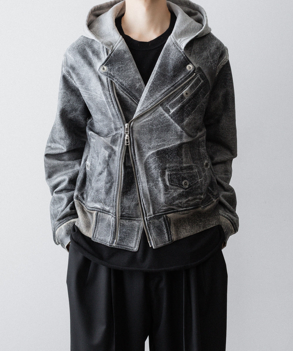 SUBLATIONS サブレーションズのCRACKING COATED RIDERS PARKAのHEATHER GRAY BASE 公式通販サイトsession福岡セレクトショップ