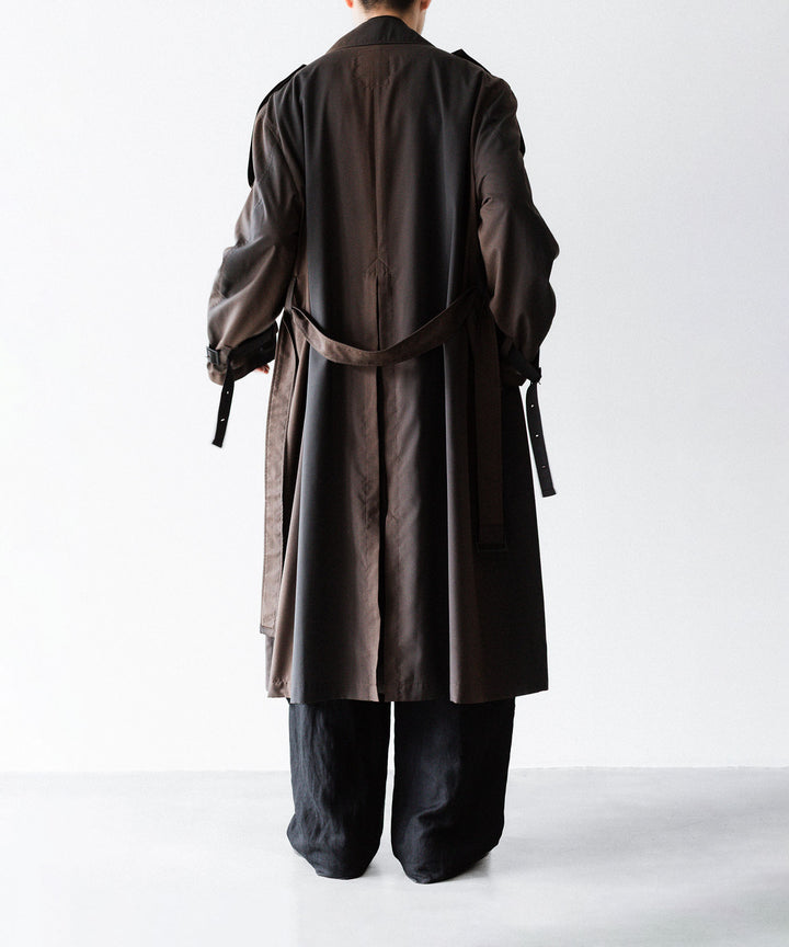 SUBLATIONS-サブレーションズのKIVULI PRINT LIGHT WEIGHT COATのDARK BROWN公式通販サイトsession福岡セレクトショップ