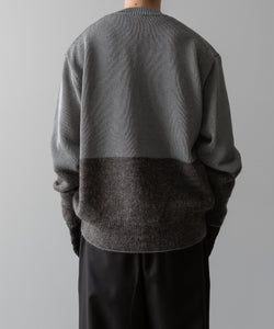 ssstein(シュタイン)の24AWコレクション MOHAIR GLITTER KNIT COMBINATION LS - GREIGE 公式通販サイトsession福岡セレクトショップ