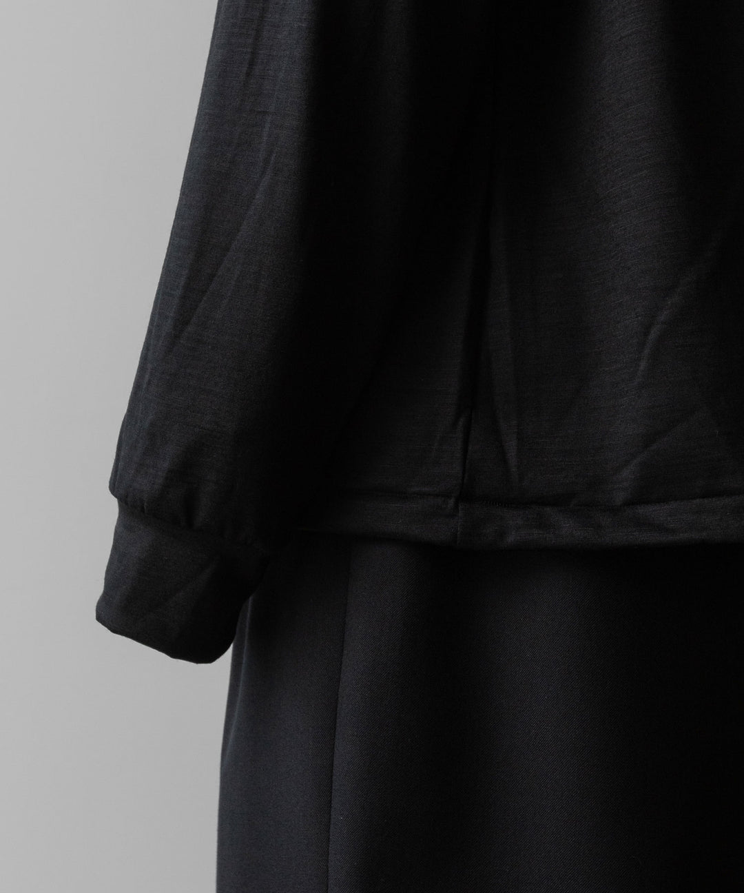INTÉRIM(インテリム)のEXTRA FINE MERINO WOO JERSEYL L/S TEE - BLACKの公式通販サイトsession福岡セレクトショップ