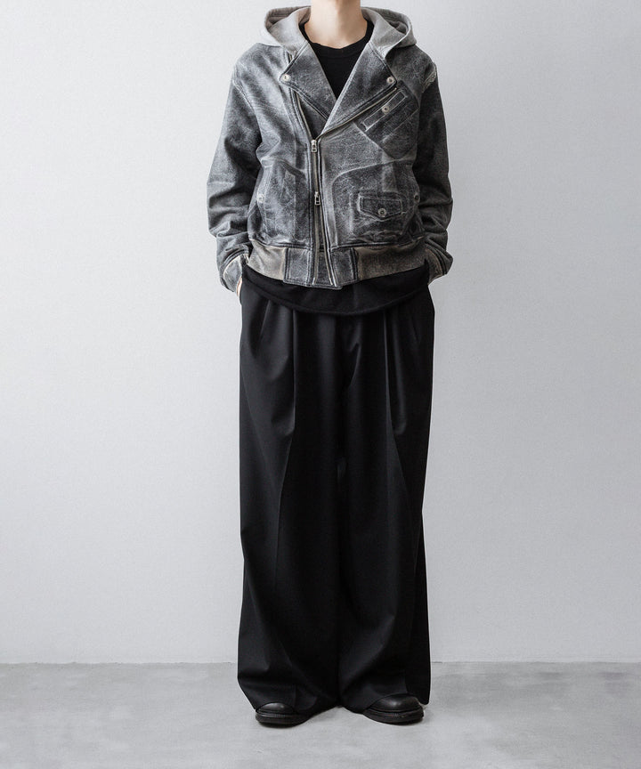 SUBLATIONS サブレーションズのCRACKING COATED RIDERS PARKAのHEATHER GRAY BASE 公式通販サイトsession福岡セレクトショップ