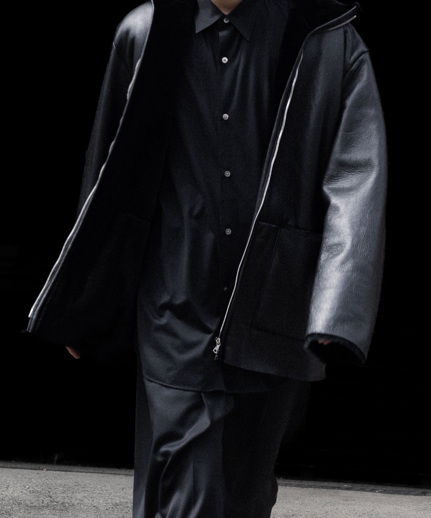 ssstein(シュタイン)のCUT-OFF MOUTON JACKET - BLACKの公式通販サイトsession福岡セレクトショップ