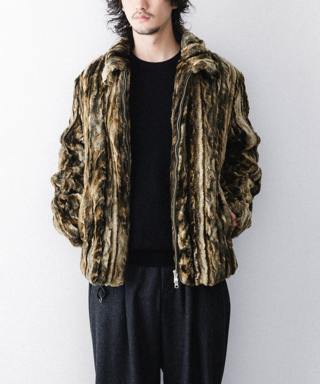 ANTHEM A-アンセムエーのSHEARING FUR BLOUSON のKHAKI BROWN公式通販サイトsession福岡セレクトショップ