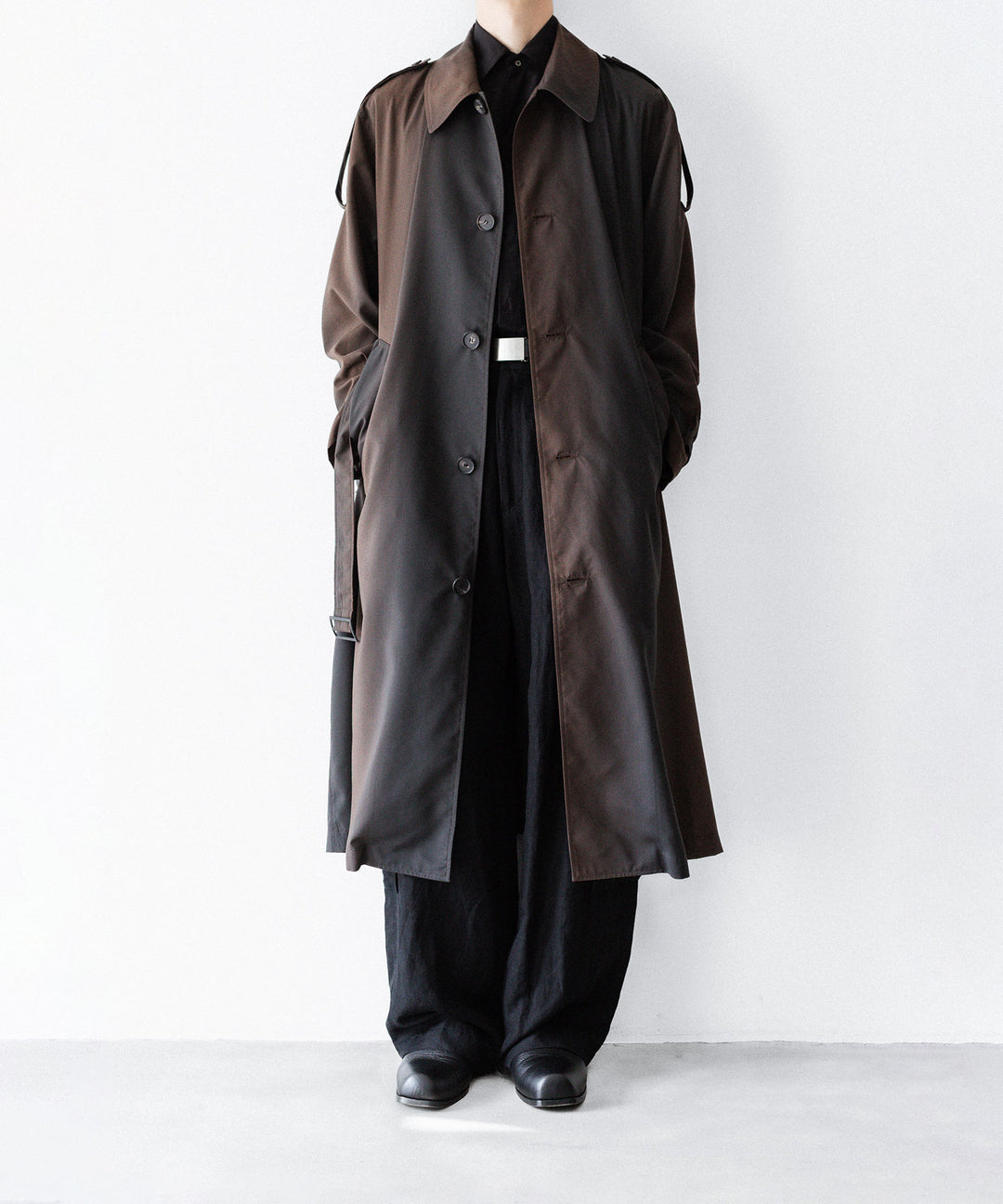 SUBLATIONS-サブレーションズのKIVULI PRINT LIGHT WEIGHT COATのDARK BROWN公式通販サイトsession福岡セレクトショップ
