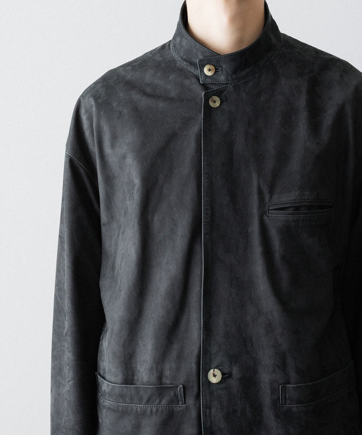【phebus】COW NUBUCK JACKET - CHARCOAL