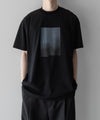 【stein】PRINT TEE [ LAYERING ] - BLACK(MERCERISED COTTON)