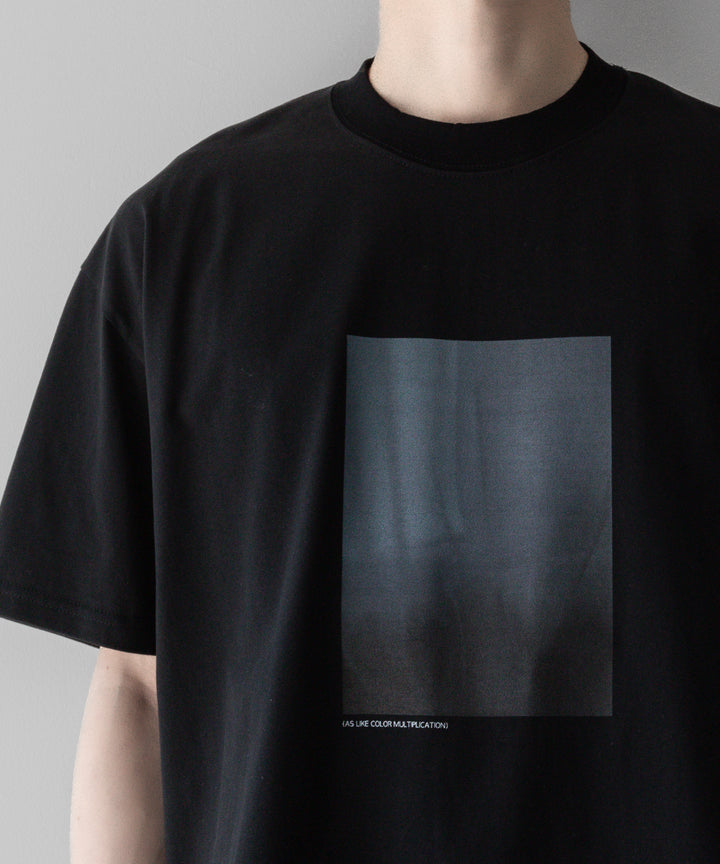 ssstein stein(シュタイン)の24SSコレクションPRINT TEE [ LAYERING ]のBLACK(MERCERISED COTTON) 公式通販サイトsession福岡セレクトショップ