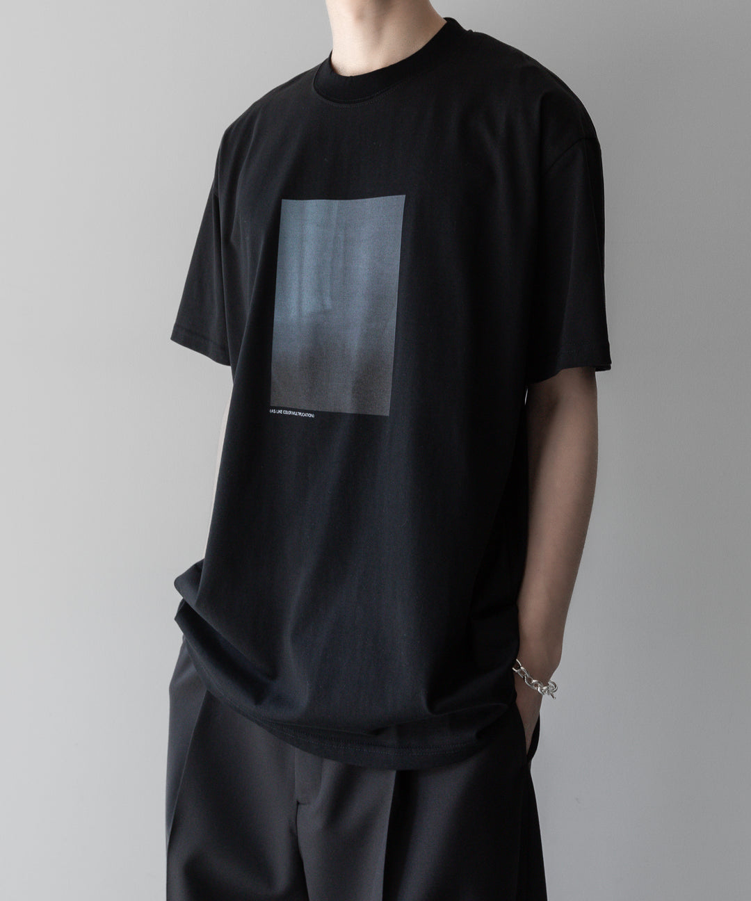 ssstein stein(シュタイン)の24SSコレクションPRINT TEE [ LAYERING ]のBLACK(MERCERISED COTTON) 公式通販サイトsession福岡セレクトショップ