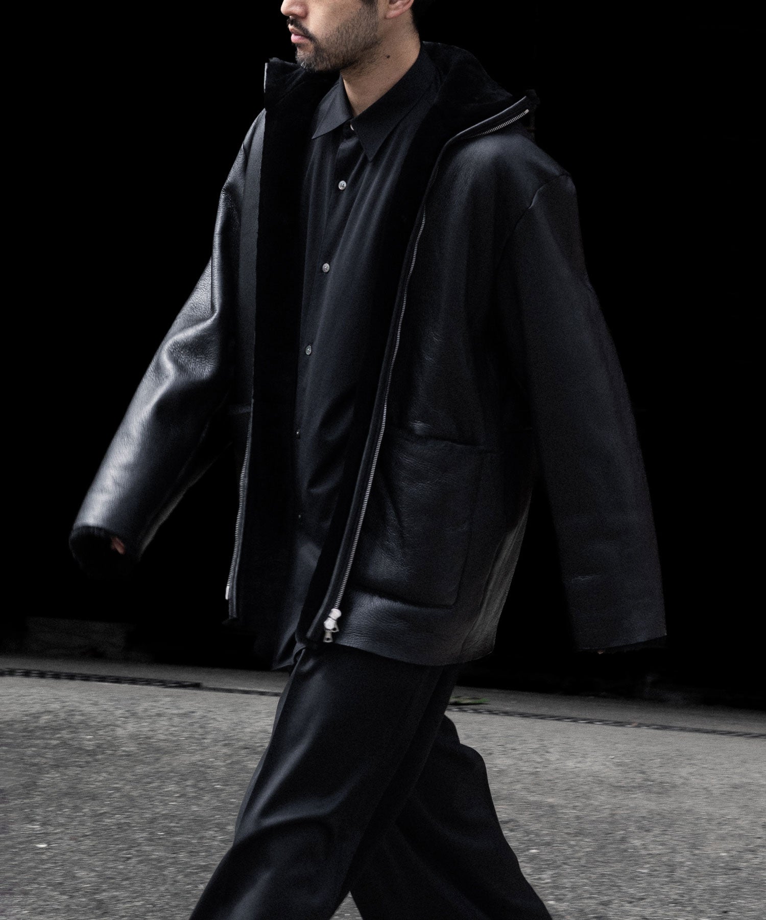 ssstein(シュタイン)のCUT-OFF MOUTON JACKET - BLACKの公式通販サイトsession福岡セレクトショップ