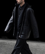 画像をギャラリービューアに読み込む, ssstein(シュタイン)のCUT-OFF MOUTON JACKET - BLACKの公式通販サイトsession福岡セレクトショップ
