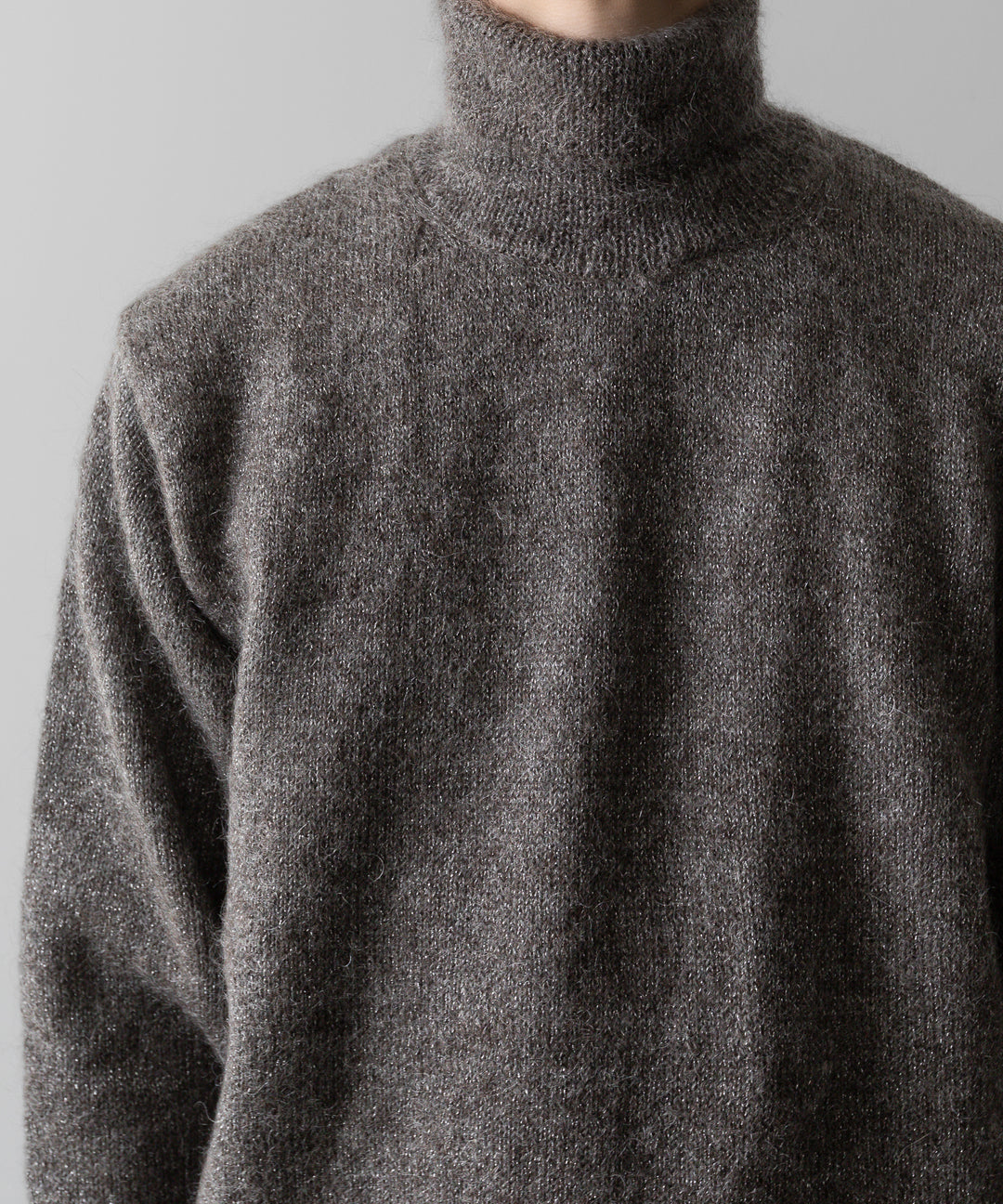 ssstein(シュタイン)の24AWコレクション MOHAIR GLITTER KNIT TURTLE NECK LS - GREIGE 公式通販サイトsession福岡セレクトショップ