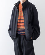 画像をギャラリービューアに読み込む, stein(シュタイン)の23AWコレクションCOLOR COMBINATION KNIT LSのORANGE × NAVY
