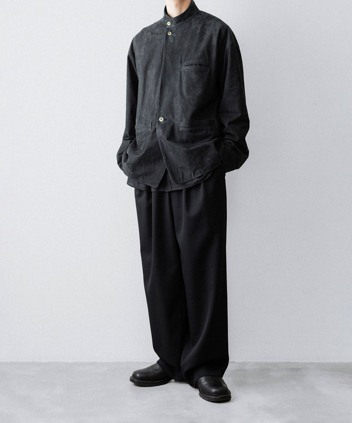 【phebus】COW NUBUCK JACKET - CHARCOAL