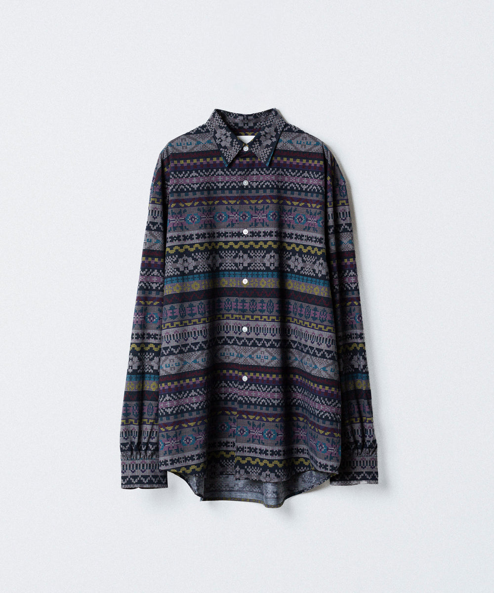 KANEMASA PHIL.-カネマサフィル36G MODEST PRINT SHIRTのPRINT公式通販サイトsession福岡セレクトショップ 