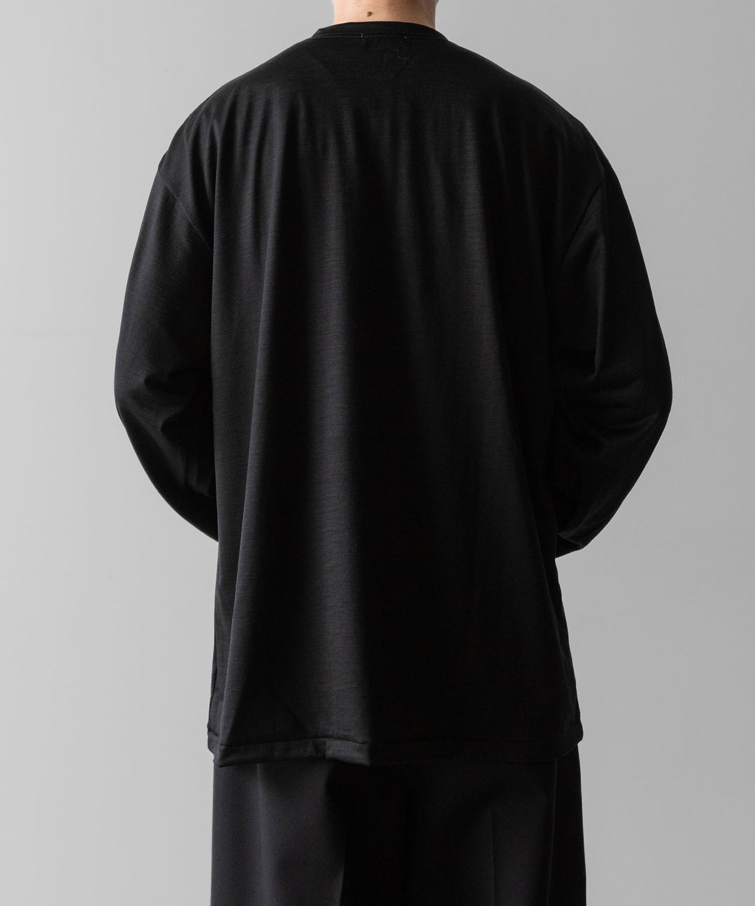 INTÉRIM(インテリム)のEXTRA FINE MERINO WOO JERSEYL L/S TEE - BLACKの公式通販サイトsession福岡セレクトショップ