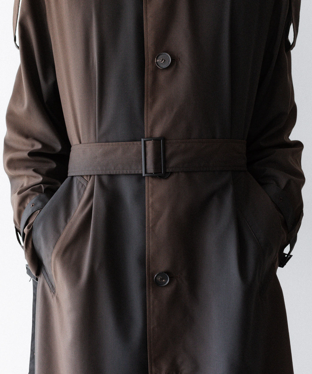 SUBLATIONS-サブレーションズのKIVULI PRINT LIGHT WEIGHT COATのDARK BROWN公式通販サイトsession福岡セレクトショップ