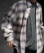 画像をギャラリービューアに読み込む, 【 VEIN 】ORGANIC COTTON OMBRE CHECK L/S SHIRT - C.GRAY公式通販サイトsession福岡セレクトショップ

