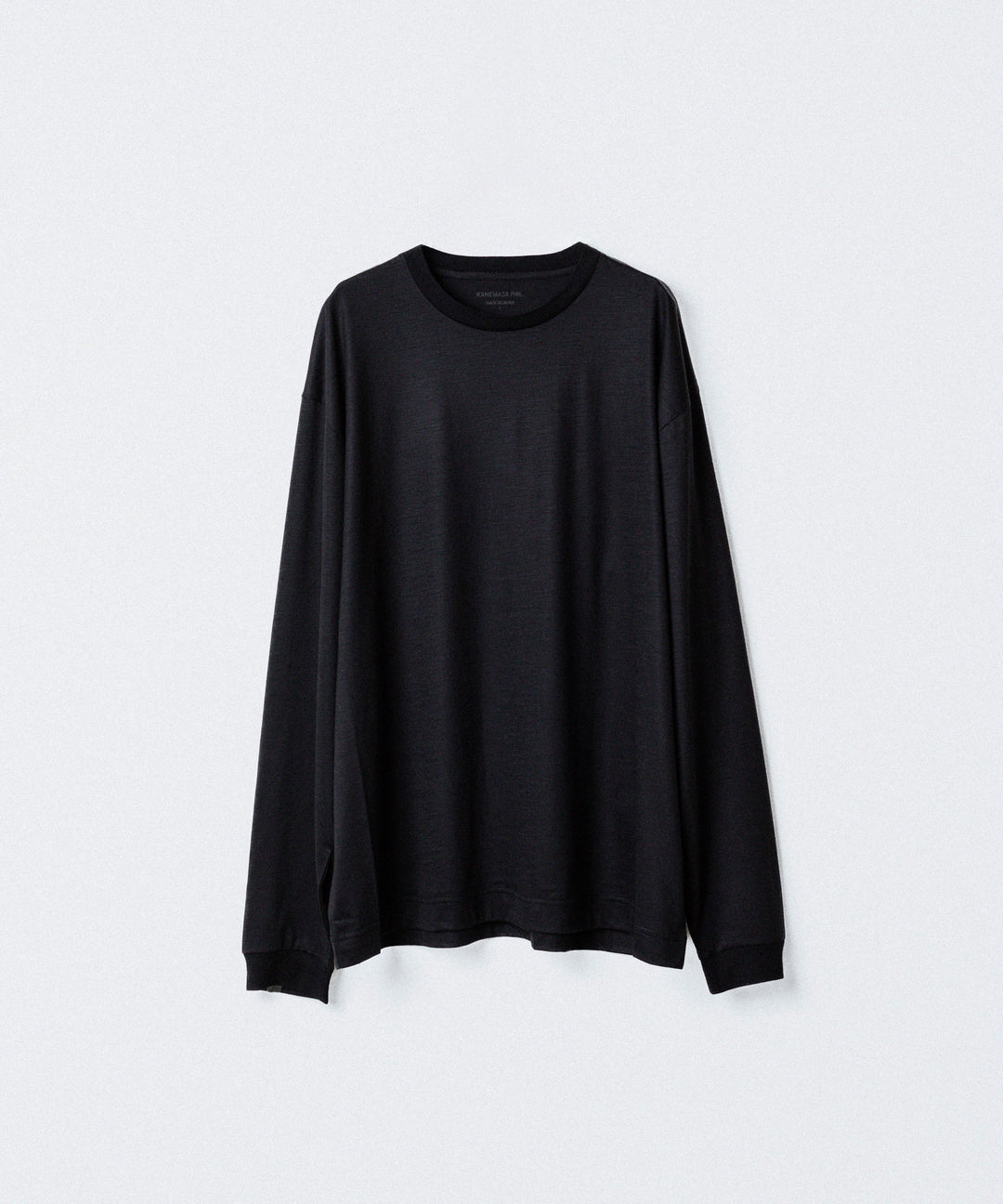KANEMASA PHIL.-カネマサフィル36G WOOL L/S TEEのBLACK公式通販サイトsession福岡セレクトショップ