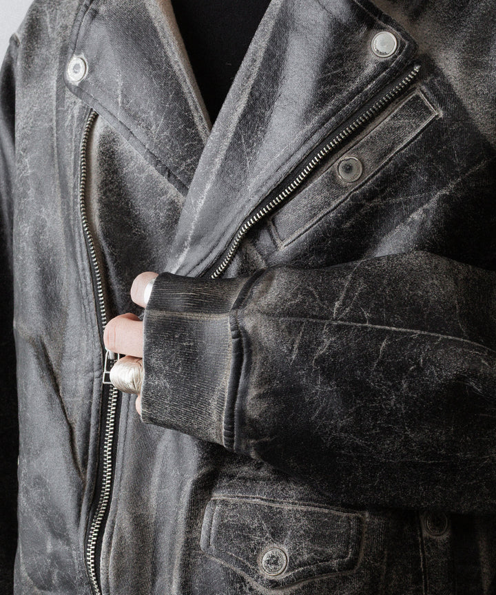SUBLATIONS サブレーションズのCRACKING COATED RIDERS PARKAのSAND BEIGE BASE公式通販サイトsession福岡セレクトショップ
