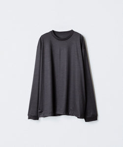 トップス KANEMASA PHIL 36G Wool L/S Tee CHARCOAL KANEMASA PHIL.】36G WOOL L/S TEE - CHARCOAL | 公式通販サイト