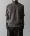 【ssstein】MOHAIR GLITTER KNIT TURTLE NECK LS - GREIGE