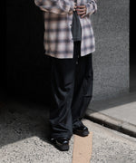 画像をギャラリービューアに読み込む, VEIN-ヴェインのCOTTON MOLESKIN 3D FILED TROUSERS のBLACK公式通販サイト　session福岡セレクトショップ
