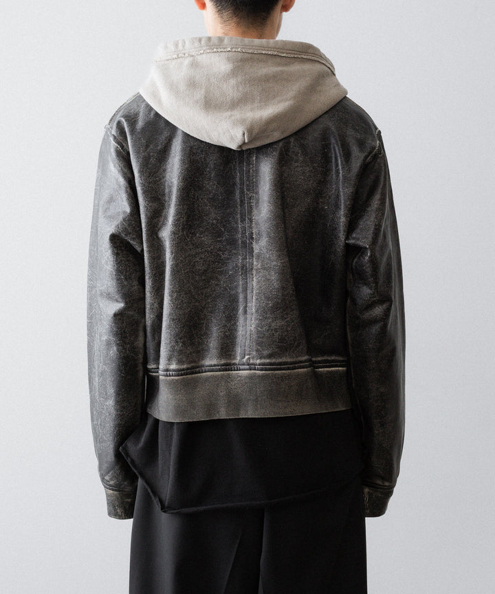 SUBLATIONS サブレーションズのCRACKING COATED RIDERS PARKAのSAND BEIGE BASE公式通販サイトsession福岡セレクトショップ