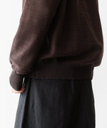 画像をギャラリービューアに読み込む, 【ssstein】SLUB COTTON KNIT SKIPPER LS - DARK BROWN
