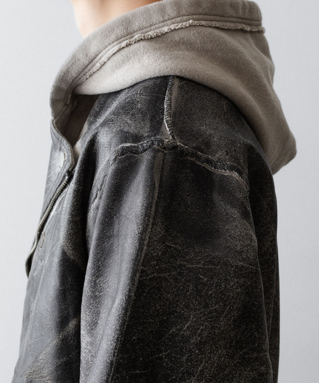 SUBLATIONS サブレーションズのCRACKING COATED RIDERS PARKAのSAND BEIGE BASE公式通販サイトsession福岡セレクトショップ