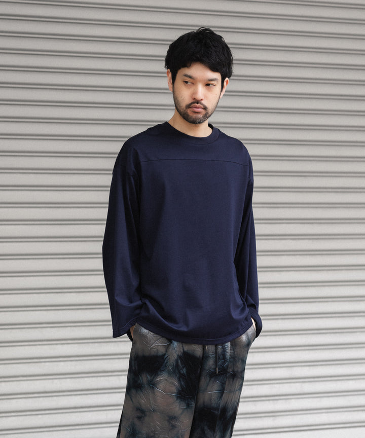 INTÉRIM - インテリムのHYPER BIG HIGH GAUGE SUVIN JERSEY L/S FOOTBALL TEEのROYAL D.PURPLE 公式通販サイトsession福岡セレクトショップ