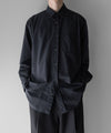 【stein】WINDPROOF NYLON STANDARD SHIRT - BLACK
