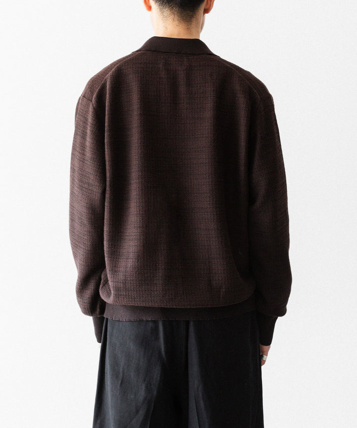 ssstein(シュタイン)のSLUB COTTON KNIT SKIPPER LS - DARK BROWNの公式通販サイトsession福岡セレクトショップ