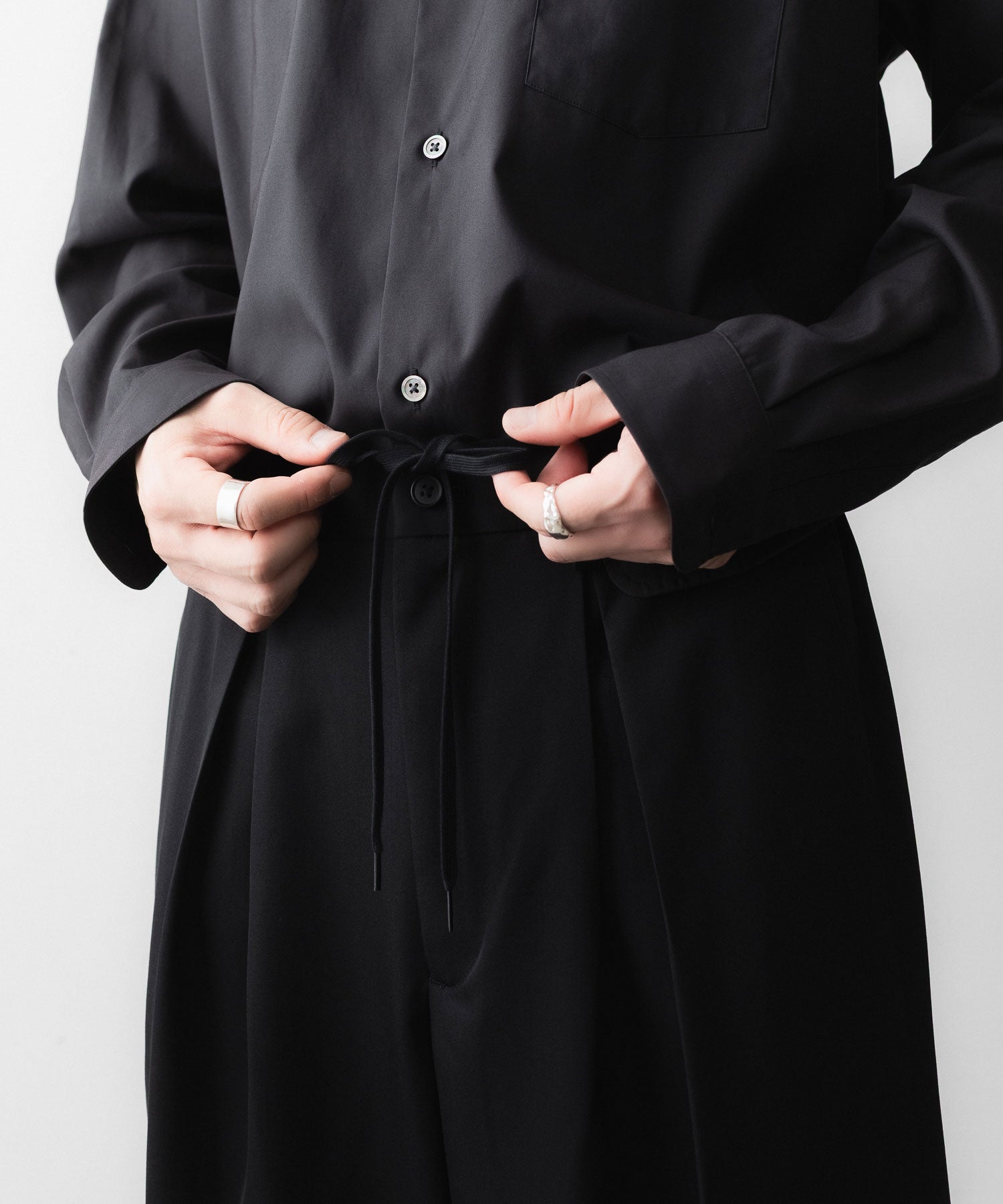 ssstein / シュタイン】EASY WIDE TROUSERS - BLACK | 公式通販サイト