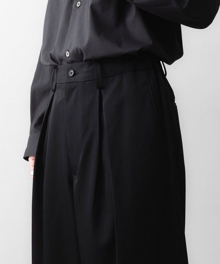 ssstein(シュタイン)のEASY WIDE TROUSERS - BLACKの公式通販サイトsession福岡セレクトショップ