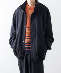 stein(シュタイン)の23AWコレクションCOLOR COMBINATION KNIT LSのORANGE × NAVY