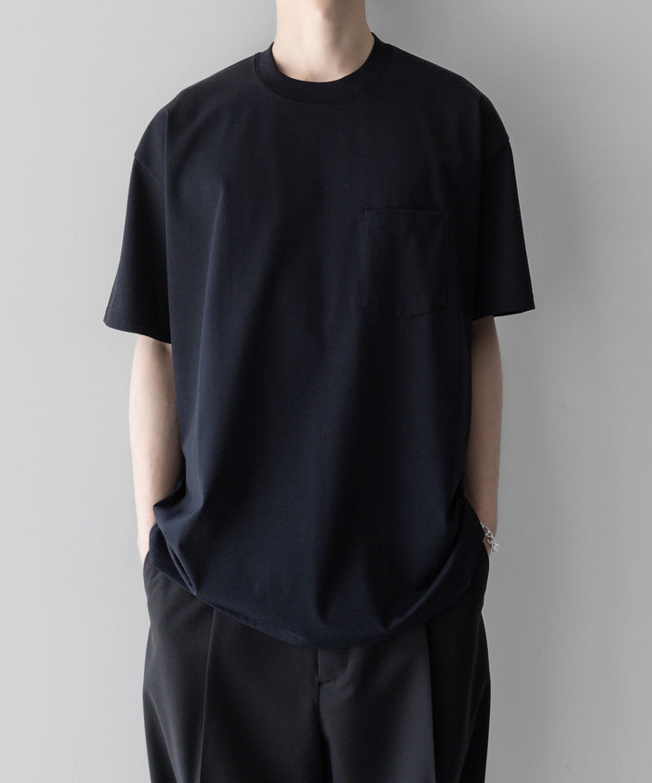 ssstein stein(シュタイン)の24SSコレクションOVERSIZED POCKET TEEのDARK NAVY 公式通販サイトsession福岡セレクトショップ