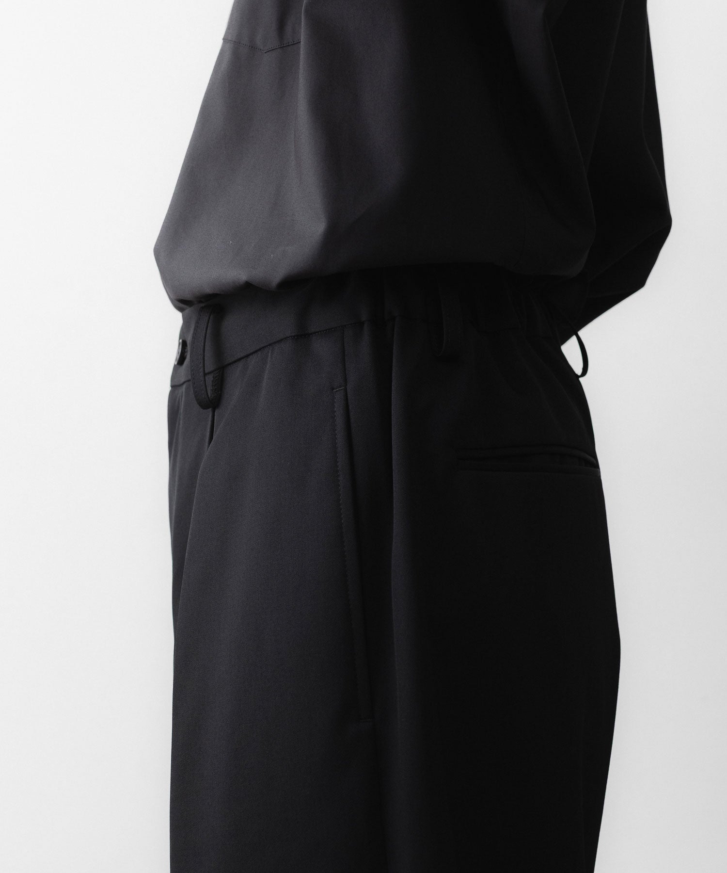 ssstein / シュタイン】EASY WIDE TROUSERS - BLACK | 公式通販サイト