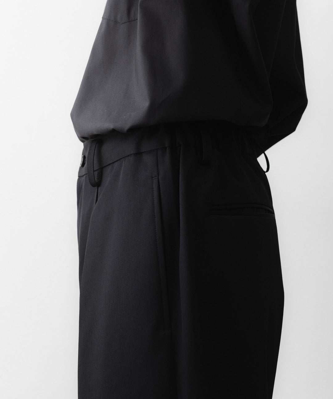 ssstein(シュタイン)のEASY WIDE TROUSERS - BLACKの公式通販サイトsession福岡セレクトショップ